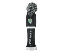 LOXASUM Golf Club Head Covers 1 3 5 Set Knitted St. Patricks Day Gift Original Clover Embroidered Always Lucky 460cc Driver Wood POM POM (5 Wood, 1)