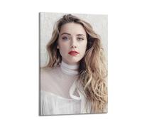 LOXBFMPKI Amber Heard Famous Actors Beautiful And Sexy Beauty Poster Wallpaper Decorative Painting Canvas Wall Posters And Modern Family Bedroom Decor 24x36inch(60x90cm)