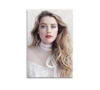 LOXBFMPKI Amber Heard Famous Actors Beautiful And Sexy Beauty Poster Wallpaper Decorative Painting Canvas Wall Posters And Modern Family Bedroom Decor 16x24inch(40x60cm)