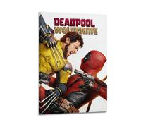 LOXBFMPKI Deadpool & Wolverine - Movie Poster Decorative Painting Canvas Wall Posters And Modern Family Bedroom Decor 08x12inch(20x30cm)