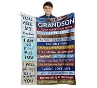 Loxezom Grandson Blanket - Best Christmas/Birthday Gift, 60" x 50", Perfect for Teen Boys & Men