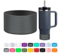 LOXICEN Silicone Boot for Stanley, Cup Boots Compatible with Stanley 40oz 30oz 20oz Tumbler, Cup Accessories Boot Dark Gray, BT-LX-1P-shenhui