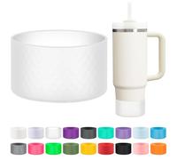 LOXICEN Silicone Boot for Stanley, Cup Boots Compatible with Stanley 40oz 30oz 20oz Tumbler, Cup Accessories Boot Clear