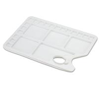 Loxley Oblong Plastic Artists Palette 5 Large Wells & 18 Small Wells