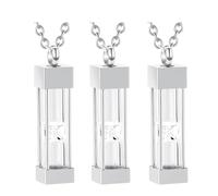 LOXRURLBI 3pcs Commemorative Pet Pendants Durability Minimalists Memorials Necklace For Memory Preservation Remembrancer Necklace