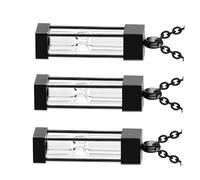 LOXRURLBI 3pcs Commemorative Pet Pendants Durability Minimalists Memorials Necklace For Memory Preservation Remembrancer Necklace