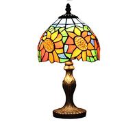 Loxton Lighting 8 inch Tiffany Lamps PM91-95 (Sunflower Design)