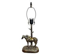 Loxton Lighting Decorative Horse Table Lamp Base, Bronze Finish, 30.5 cm Tiffany Shade Compatible, Inline Switch