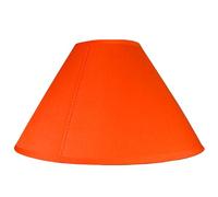 Loxton Lighting Empire Cotton Coolie Lamp Shades for Table Lamps and Pendant Ceiling Lights - 35cm Dia (Orange) [Energy Class A]