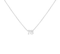 LOXUAKAM Gold Number Necklace for Women 18K Gold Plated Dainty Charm Birth Month Cute Pendant Choker Necklace Personalized Jewelry Birthday Gift for Her, Stainless Steel, No Gemstone