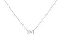 LOXUAKAM Gold Number Necklace for Women 18K Gold Plated Dainty Charm Birth Month Cute Pendant Choker Necklace Personalized Jewelry Birthday Gift for Her, Stainless Steel, No Gemstone