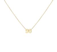 LOXUAKAM Gold Number Necklace for Women 18K Gold Plated Dainty Charm Birth Month Cute Pendant Choker Necklace Personalized Jewelry Birthday Gift for Her, Stainless Steel, No Gemstone