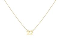 LOXUAKAM Gold Number Necklace for Women 18K Gold Plated Dainty Charm Birth Month Cute Pendant Choker Necklace Personalized Jewelry Birthday Gift for Her