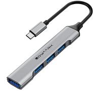 Loya Ark USB C Hub, Type C to 1 USB 3.0 + 3 USB 2.0 Adapter Expander, USB C Multiport Adapter USB Hub for Laptop, iMac Pro, MacBook Air, Mac, Notebook PC, USB Splitter Aluminum