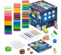 Loya Crafts Air Dry Clay - 36 Colors Modelling Clay for Kids Ultra Light Magic Clay, Soft Modeling Clay with 8 Tools & Booklet, DIY Clay & Dough, Gift for Children, Boys & Girls Budget Pack of 2