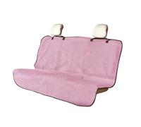 LoyaGour Back Seat Cover for Car Trucks Van SUV,Waterproof Rear Bench Towel Seat Covers for Dogs and Kids,Automotive Backseat Protector (Pink)