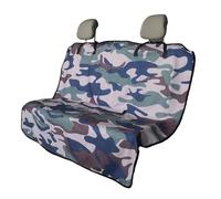 LoyaGour Back Seat Cover for Car Trucks Van SUV,Waterproof Rear Bench Towel Seat Covers for Dogs and Kids,Automotive Backseat Protector (Camouflage)