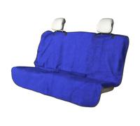 LoyaGour Back Seat Cover for Car Trucks Van SUV,Waterproof Rear Bench Towel Seat Covers for Dogs and Kids,Automotive Backseat Protector (Blue)