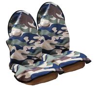 LoyaGour Car Seat Cover Protector Front Seats,for Gym Workout,Running,Swimming,Beach and Hiking,Waterproof Sweat Towel Bucket Seat Covers for Cars SUV Trucks (Camouflage, 2Pcs)