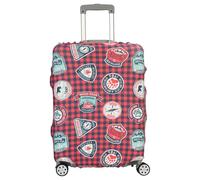 LoyaGour Luggage Cover for Suitcase,Elastic Spandex Carry on Luggage Protector Suitcase Covers,Suit Case Sleeve Fit 18-32 Inch Luggages, Red Cowboy, XL, Luggage Cover