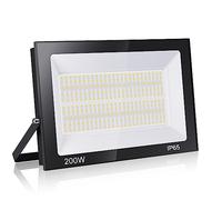 loyal 200W LED Floodlight, 6000K Daylight White 20000LM Outdoor Security Light, IP65 Waterproof Wall Light, Spot Lighting for Garden, Garage, Playground, Patio