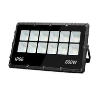 loyal 600 W LED Outdoor Spotlight, Ultra-Bright 6000 K, Cool White 60000 LM - IP66 Waterproof, Adjustable with Bracket for Garden, Garage