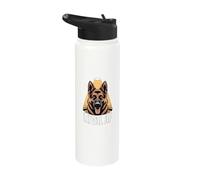 Loyal AF German Shepherd Dog Loyalty Design Stainless Steel Insulated Water Bottle