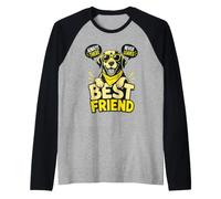Loyal Dog Companion Always There Never Leaves Raglan Baseball Tee