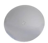LOYAL FunCakes Cake Board Perforated Round Silver 18cm Pack of 10 Round Cardboard Cake Bases for Multi-Tier Cakes, Birthdays and Weddings - 18 cm