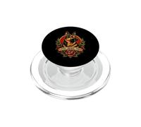 Loyal German Shepherd Rose Vintage Dog Tattoo Art PopSockets PopGrip for MagSafe