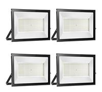 loyal LED Floodlight 200W 4 Pack 20000LM Warm White 6000K Super Bright Outdoor LED Spotlight IP65 Waterproof Tempered Glass Garage Light for Entrance Patio Square Factory