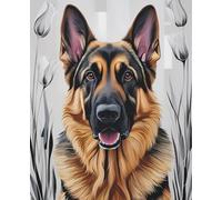 Loyal Looks: A Journal for Dog Lovers: Featuring a noble German Shepherd and elegant floral art