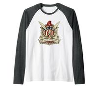 Loyal Opposition Since 1776 Liberty Cap Shield Crest Raglan Baseball Tee