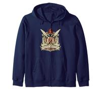 Loyal Opposition Since 1776 Liberty Cap Shield Crest Zip Hoodie