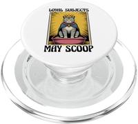 Loyal Subjects May Scoop Cat Lover Litter Box Funny Cat PopSockets PopGrip for MagSafe