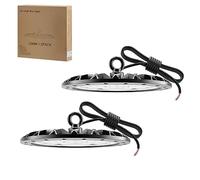 loyal UFO LED High Bay Light: 100W Industrial Lamp 10000LM Daylight White Warehouse Lights 6000K Commercial Area Lighting, IP65 Waterproof Workshop Garage Lights Fixtures