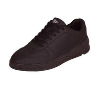 Loyalty and Faith Mens All Black Plain Low Lace Up Trainers Basic Casual Shoes Black Sole Ideal for Work, School, Everyday wear Black 10
