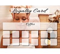Loyalty Card for Beauty/Massage/Spa/Salon/Therapists A7 Size - Pack of 100