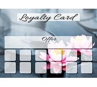 Loyalty Card for Beauty/Massage/Spa/Salon/Therapists/Hairdresser A7 Size - Pack of 25