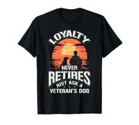 Loyalty Never Retires Just Ask A Veteran's Dog Vet Labrador T-Shirt
