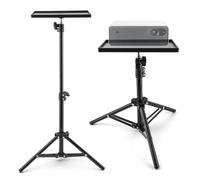 Loyanger Projector Stand Tripod, 21'' to 44'' Height Adjustable Portable Laptop Tripod Stand, Multifunctional DJ Rack Stand Holder for Outdoor Office Home Stage Studio Holder(COLOR:Black)