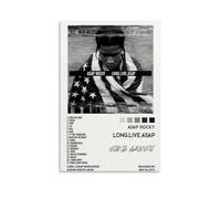 LOYANUKE A$AP Rocky- Long Live A$AP Poster Room Decoration Painting Interior Aesthetics Canvas Oil Painting Star Movie Music Album Poster