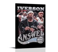 LOYANUKE Allen Iverson ANSWER Poster Room Decoration Painting Interior Aesthetics Canvas Oil Painting Star Movie Music Album Poster
