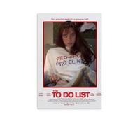 LOYANUKE Aubrey Plaza The To Do List Poster Room Decoration Painting Interior Aesthetics Canvas Oil Painting Star Movie Music Album Poster