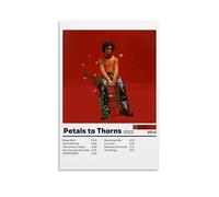 LOYANUKE D4vd Petals to Thorns Poster Room Decoration Painting Interior Aesthetics Canvas Oil Painting Star Movie Music Album Poster