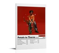 LOYANUKE D4vd Petals to Thorns Poster Room Decoration Painting Interior Aesthetics Canvas Oil Painting Star Movie Music Album Poster