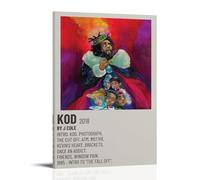 LOYANUKE J Cole -KOD Poster Room Decoration Painting Interior Aesthetics Canvas Oil Painting Star Movie Music Album Poster