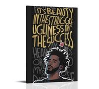 LOYANUKE J Cole Poster Room Decoration Painting Interior Aesthetics Canvas Oil Painting Star Movie Music Album Poster