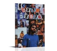 LOYANUKE J Cole Poster Room Decoration Painting Interior Aesthetics Canvas Oil Painting Star Movie Music Album Poster