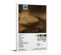 LOYANUKE Milo J La Vida Era Más Corta Poster Room Decoration Painting Interior Aesthetics Canvas Oil Painting Star Movie Music Album Poster